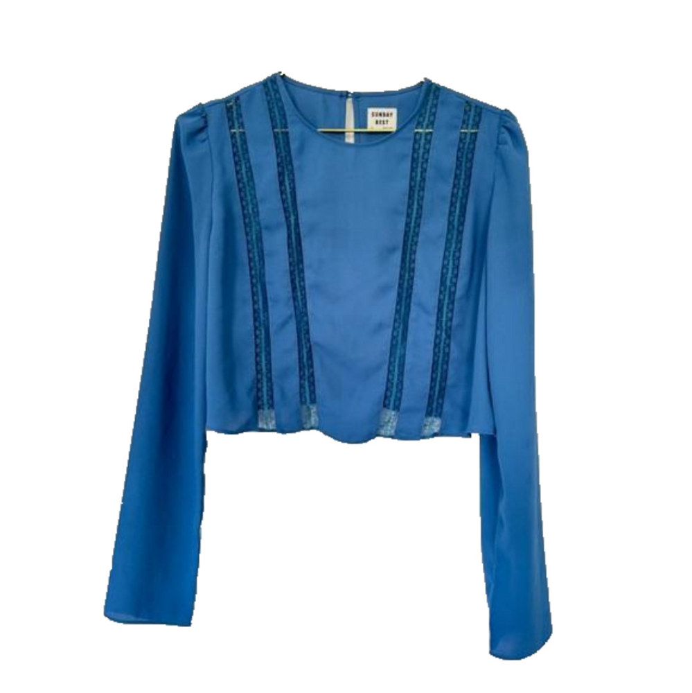 🌟3 for $15🌟 Aritzia Sunday Best Blue Blouse